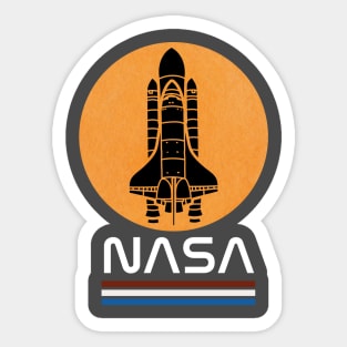 NASA RETRO VINTAGE SPACE SHUTTLE LAUNCH Sticker